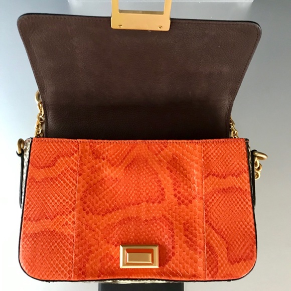 MCM Pink snakeskin shoulder bag - Picture 5 of 8